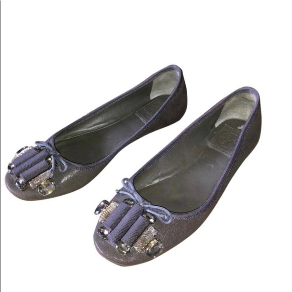 💚💙TORY BURCH💚💙EMBELLISHED BALLET FLATS💚💙